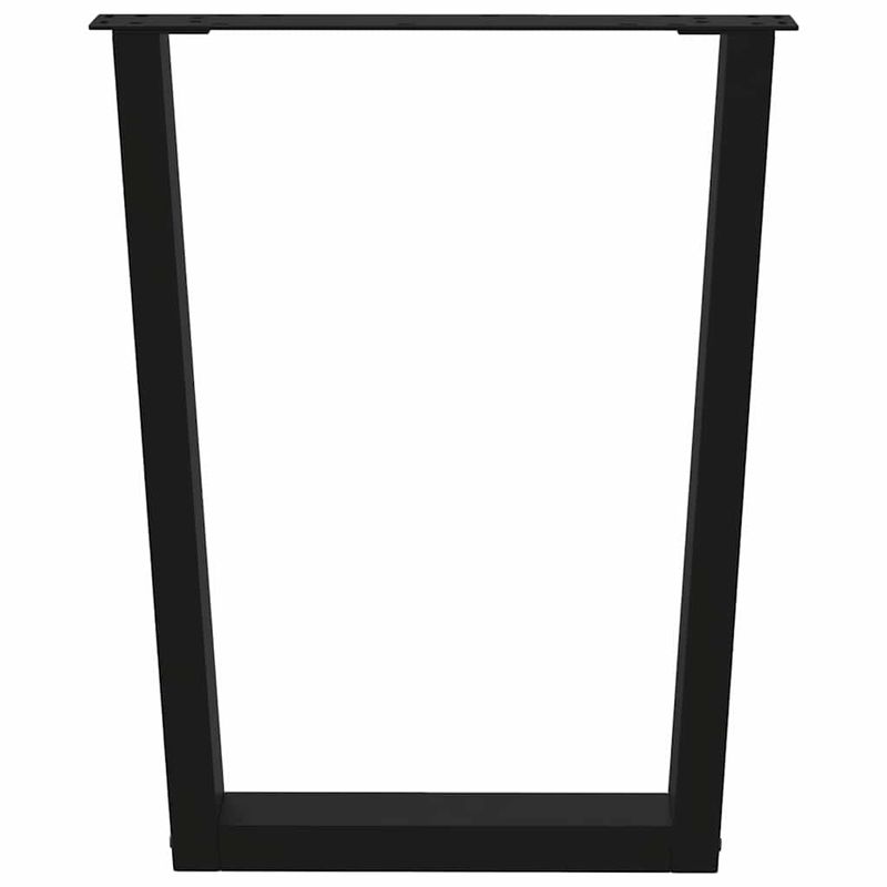 Casa si Gradina - Mobilier - Feronerie si accesorii mobila - Picioare pentru masa in forma de V 3 buc Negru Otel - Infinity.ro