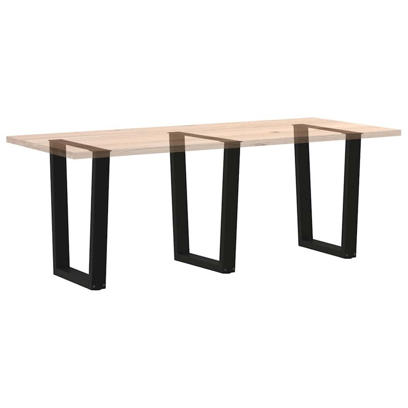 Casa si Gradina - Mobilier - Feronerie si accesorii mobila - Picioare pentru masa in forma de V 3 buc Negru Otel - Infinity.ro