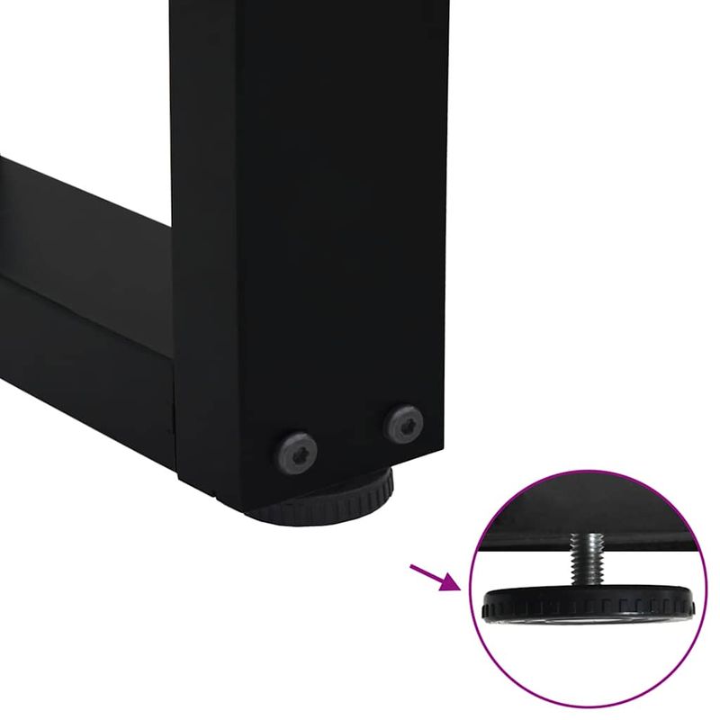 Casa si Gradina - Mobilier - Feronerie si accesorii mobila - Picioare pentru masa in forma de V 3 buc Negru Otel - Infinity.ro