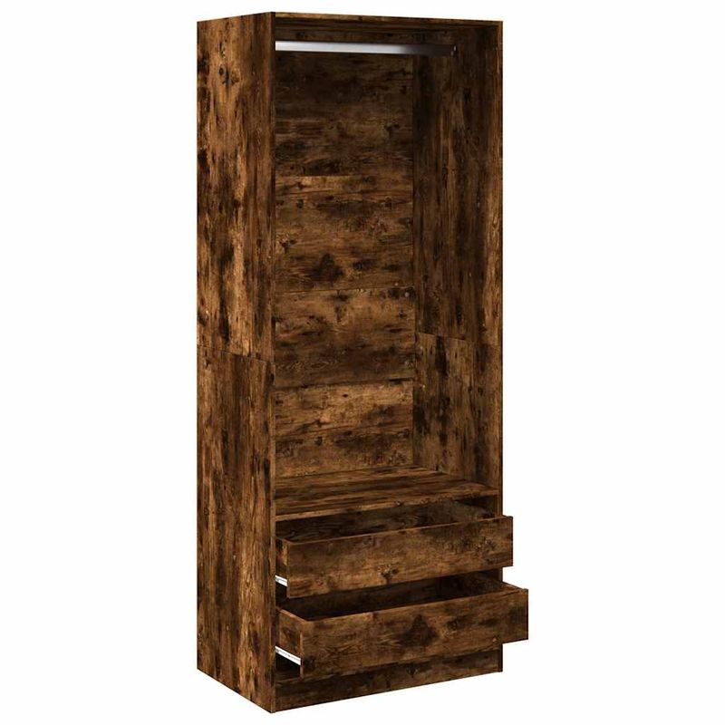 Casa si Gradina - Mobilier - Dulapuri si sifoniere - Sifoniere - Sifonier, stejar fumuriu, 80x50x200 cm, lemn prelucrat, cantitate 2 sertare - Infinity.ro