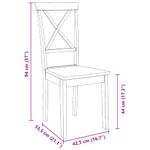 Casa si Gradina - Mobilier - Scaune si fotolii - Scaune - Scaune de sufragerie 2 buc Cauciuc din lemn masiv alb - Infinity.ro