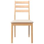 Casa si Gradina - Mobilier - Scaune si fotolii - Scaune - Scaune sufragerie cu perne 2 buc cauciuc din lemn masiv natural - Infinity.ro