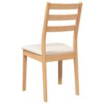 Casa si Gradina - Mobilier - Scaune si fotolii - Scaune - Scaune sufragerie cu perne 2 buc cauciuc din lemn masiv natural - Infinity.ro