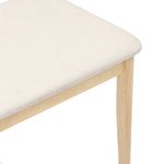 Casa si Gradina - Mobilier - Scaune si fotolii - Scaune - Scaune sufragerie cu perne 2 buc cauciuc din lemn masiv natural - Infinity.ro