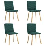 Casa si Gradina - Mobilier - Scaune si fotolii - Scaune - Scaune de sufragerie 4 buc Tesatura verde inchis - Infinity.ro