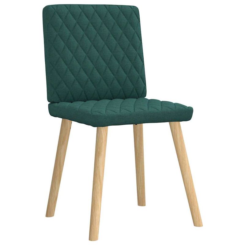 Casa si Gradina - Mobilier - Scaune si fotolii - Scaune - Scaune de sufragerie 4 buc Tesatura verde inchis - Infinity.ro