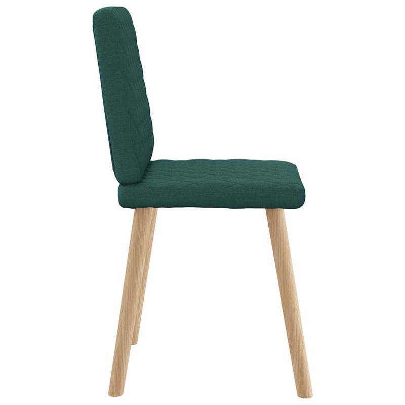 Casa si Gradina - Mobilier - Scaune si fotolii - Scaune - Scaune de sufragerie 4 buc Tesatura verde inchis - Infinity.ro