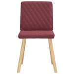 Casa si Gradina - Mobilier - Scaune si fotolii - Scaune - Scaune de bucatarie, 4 buc., rosu vin, material  textil - Infinity.ro