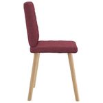 Casa si Gradina - Mobilier - Scaune si fotolii - Scaune - Scaune de bucatarie, 4 buc., rosu vin, material  textil - Infinity.ro
