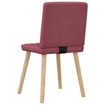 Casa si Gradina - Mobilier - Scaune si fotolii - Scaune - Scaune de bucatarie, 4 buc., rosu vin, material  textil - Infinity.ro