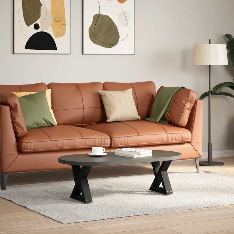 Casa si Gradina - Mobilier - Feronerie si accesorii mobila - Picioare masuta de cafea 2 buc Negru 30x(30-31,3) cm Otel - Infinity.ro