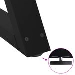 Casa si Gradina - Mobilier - Feronerie si accesorii mobila - Picioare masuta de cafea 2 buc Negru 30x(30-31,3) cm Otel - Infinity.ro