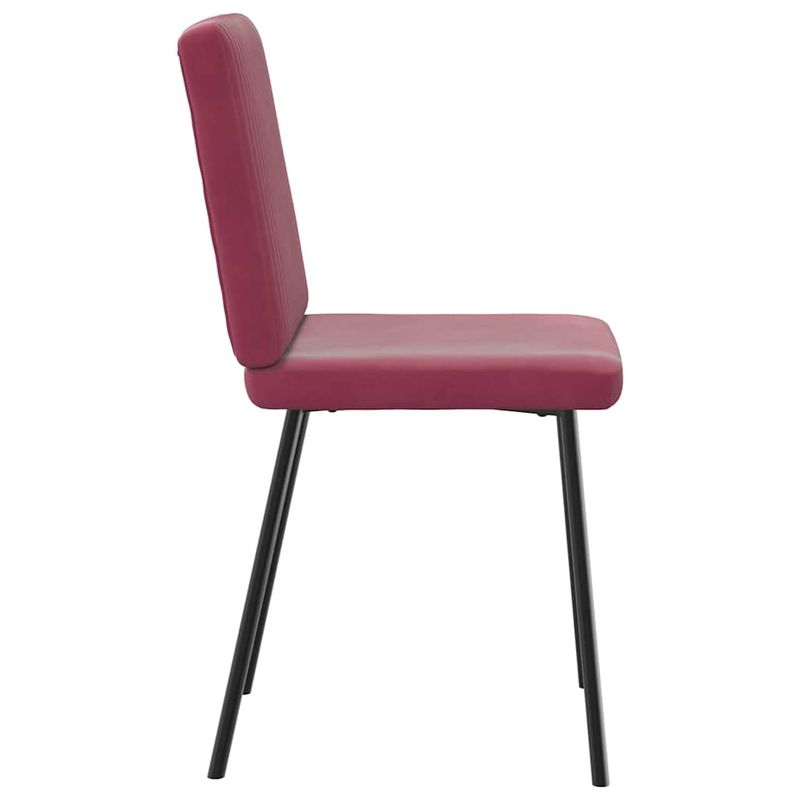 Casa si Gradina - Mobilier - Scaune si fotolii - Scaune - Scaune de bucatarie, 4 buc., rosu vin, catifea - Infinity.ro