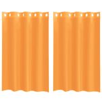 Casa si Gradina - Textile si covoare - Perdele si draperii - Perdele - Perdele Voile cu Oelii 2 buc Portocaliu 140x175 cm - Infinity.ro