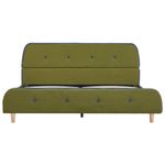 Casa si Gradina - Mobilier - Paturi si accesorii - Paturi - Cadru pat fara saltea tesatura verde 135x190 cm - Infinity.ro