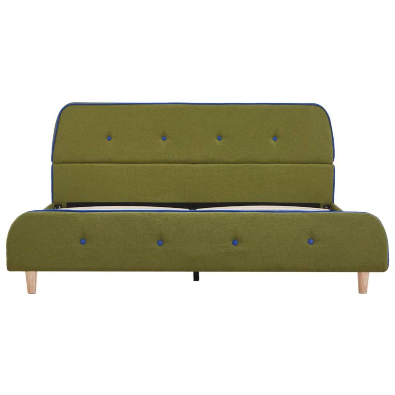 Casa si Gradina - Mobilier - Paturi si accesorii - Paturi - Cadru pat fara saltea tesatura verde 135x190 cm - Infinity.ro