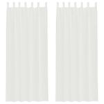 Casa si Gradina - Textile si covoare - Perdele si draperii - Perdele - Perdele Voile cu buzunare pentru bare 2 buc Alb, mărime 140x260 cm - Infinity.ro