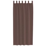 Casa si Gradina - Textile si covoare - Perdele si draperii - Perdele - Perdele Voile cu buzunare pentru bare 2 buc Maro, mărime 140x245 cm - Infinity.ro
