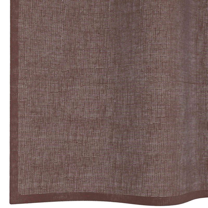 Casa si Gradina - Textile si covoare - Perdele si draperii - Perdele - Perdele Voile cu buzunare pentru bare 2 buc Maro, mărime 140x245 cm - Infinity.ro