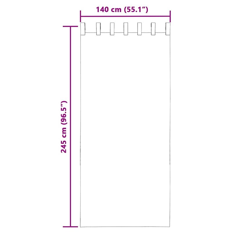 Casa si Gradina - Textile si covoare - Perdele si draperii - Perdele - Perdele Voile cu buzunare pentru bare 2 buc Maro, mărime 140x245 cm - Infinity.ro