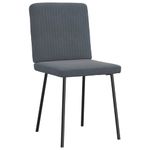 Casa si Gradina - Mobilier - Scaune si fotolii - Scaune - Scaune de bucatarie, 6 buc., gri inchis, catifea - Infinity.ro