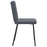 Casa si Gradina - Mobilier - Scaune si fotolii - Scaune - Scaune de bucatarie, 6 buc., gri inchis, catifea - Infinity.ro