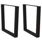 Casa si Gradina - Mobilier - Feronerie si accesorii mobila - Picioare pentru masa in forma de V 2 buc Negru Otel - Infinity.ro