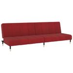 Casa si Gradina - Mobilier - Canapele si coltare - Canapele - Canapea extensibila cu 2 locuri, rosu vin, catifea - Infinity.ro