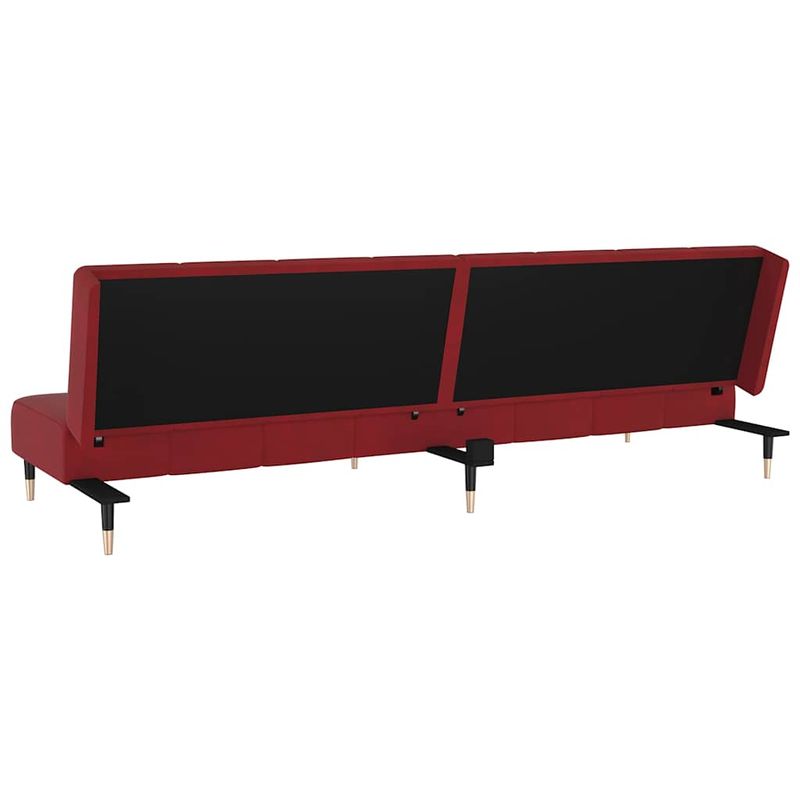 Casa si Gradina - Mobilier - Canapele si coltare - Canapele - Canapea extensibila cu 2 locuri, rosu vin, catifea - Infinity.ro