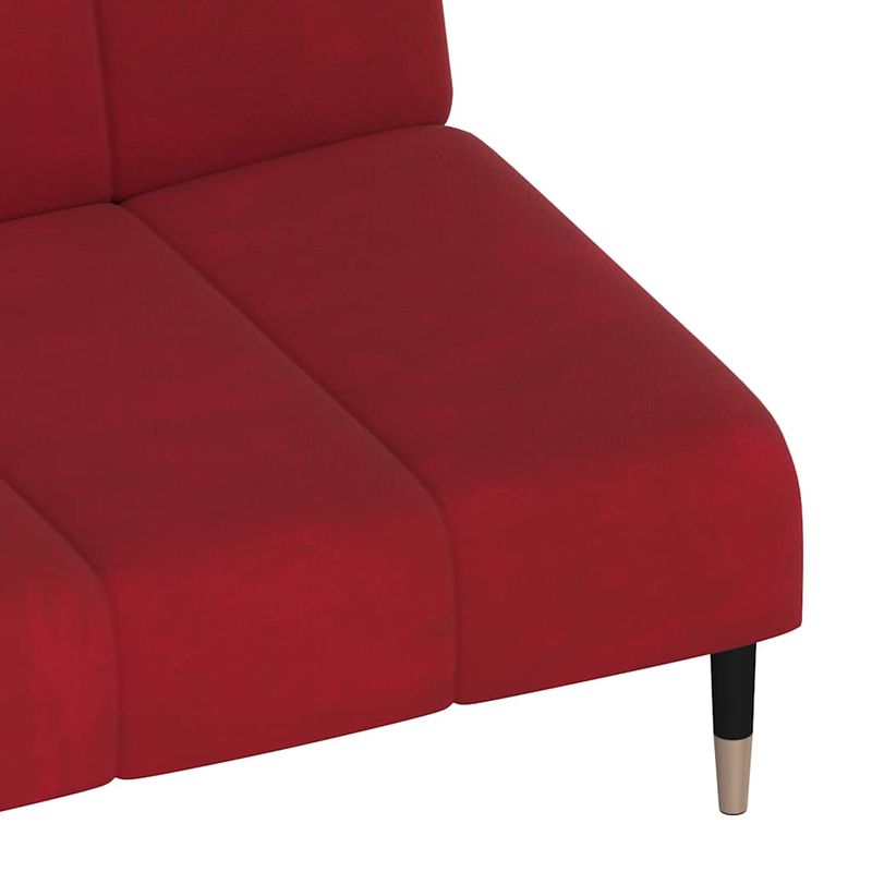 Casa si Gradina - Mobilier - Canapele si coltare - Canapele - Canapea extensibila cu 2 locuri, rosu vin, catifea - Infinity.ro