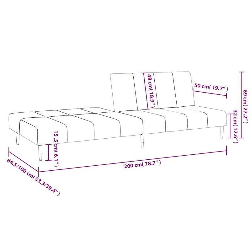 Casa si Gradina - Mobilier - Canapele si coltare - Canapele - Canapea extensibila cu 2 locuri, rosu vin, catifea - Infinity.ro