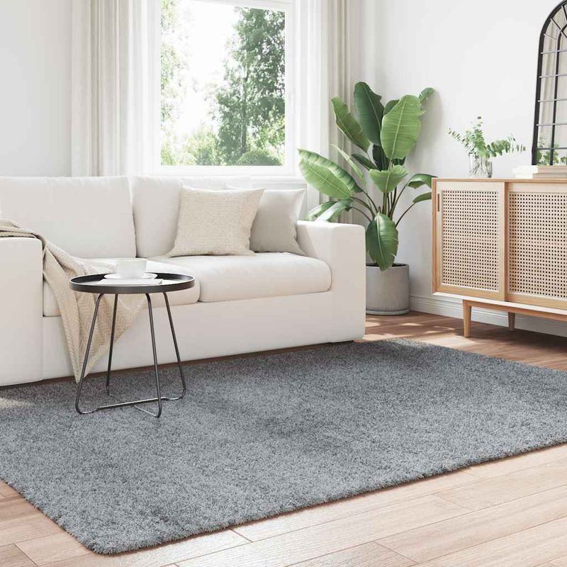 Casa si Gradina - Textile si covoare - Covoare - Covoare casa - Covor shaggy cu pom inalt, NAVARRA, gri argintiu, 160x230 cm - Infinity.ro