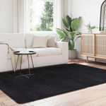 Casa si Gradina - Textile si covoare - Covoare - Covoare casa - Covor shaggy cu pom inalt, NAVARRA, negru, 160x230cm, poliester - Infinity.ro