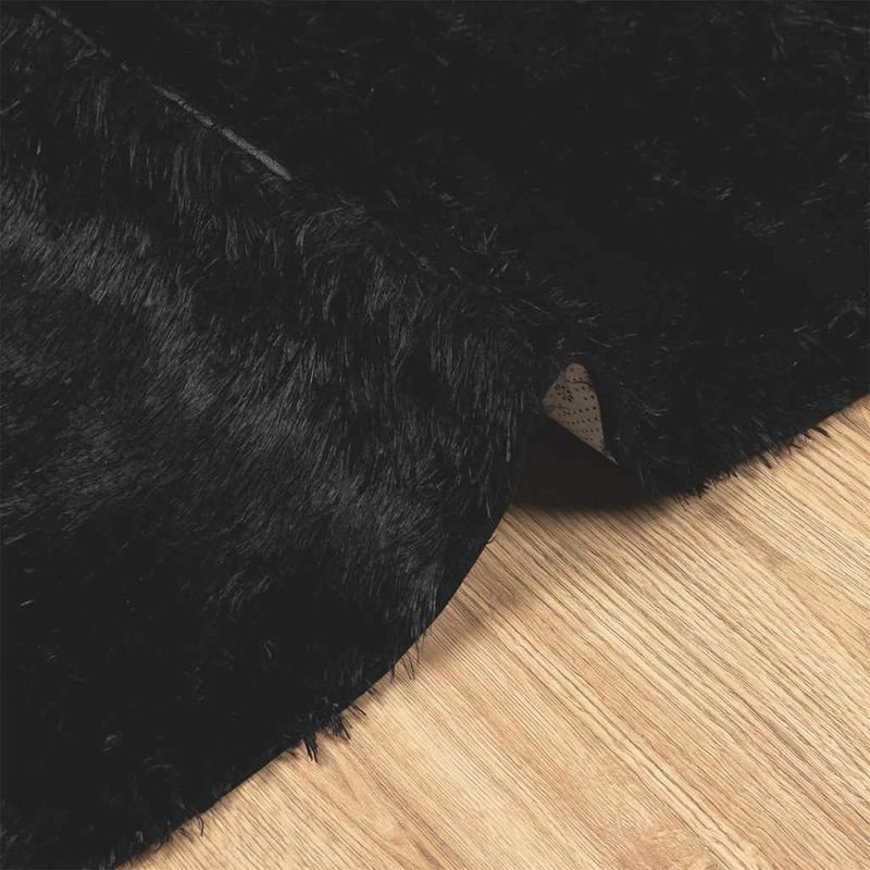 Casa si Gradina - Textile si covoare - Covoare - Covoare casa - Covor shaggy cu pom inalt, NAVARRA, negru, 160x230cm, poliester - Infinity.ro