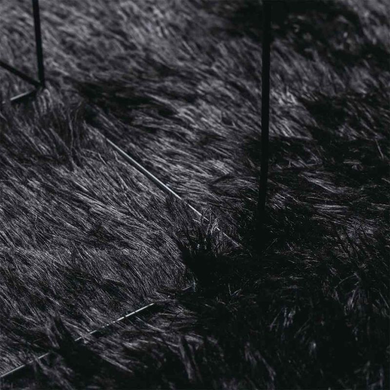 Casa si Gradina - Textile si covoare - Covoare - Covoare casa - Covor shaggy cu pom inalt, NAVARRA, negru, 160x230cm, poliester - Infinity.ro