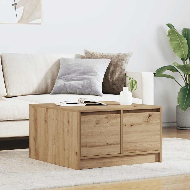 Casa si Gradina - Mobilier - Mese si birouri - Masute de cafea - Masuta de cafea cu sertare Artisan Stejar 70,5x70x40 cm - Infinity.ro