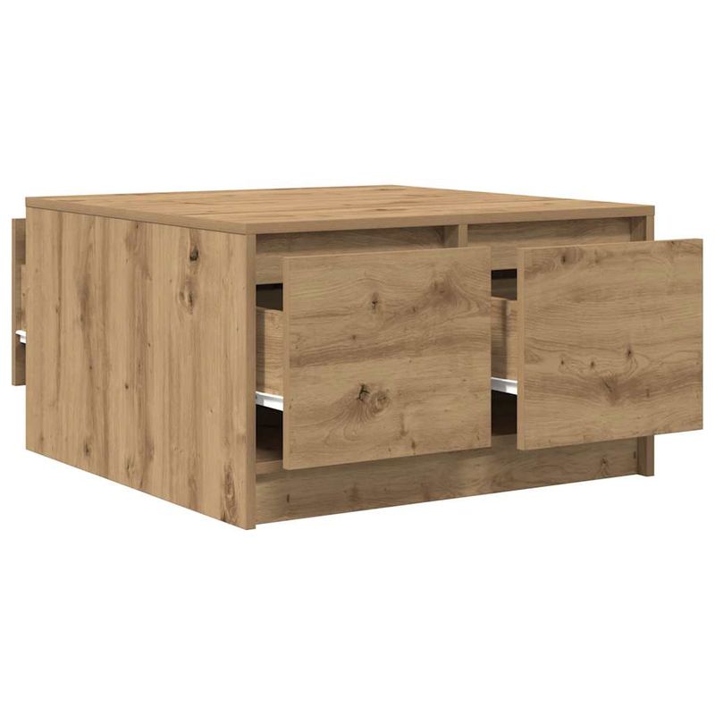 Casa si Gradina - Mobilier - Mese si birouri - Masute de cafea - Masuta de cafea cu sertare Artisan Stejar 70,5x70x40 cm - Infinity.ro