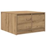 Casa si Gradina - Mobilier - Mese si birouri - Masute de cafea - Masuta de cafea cu sertare Artisan Stejar 70,5x70x40 cm - Infinity.ro
