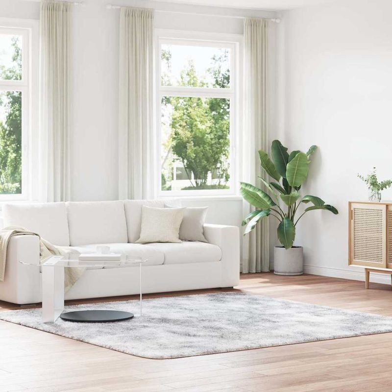 Casa si Gradina - Textile si covoare - Covoare - Covoare casa - Covor shaggy cu pom inalt, NAVARRA, gri deschis, 240x240 cm, formă pătrat - Infinity.ro