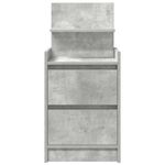 Casa si Gradina - Mobilier - Comode si corpuri - Noptiere - Noptiere cu 2 sertare 2 buc Beton Gri 38x34x80 cm - Infinity.ro