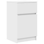 Casa si Gradina - Mobilier - Comode si corpuri - Noptiere - Noptiere, 2 buc., alb, 39x35x65 cm, lemn compozit - Infinity.ro