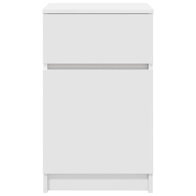 Casa si Gradina - Mobilier - Comode si corpuri - Noptiere - Noptiere, 2 buc., alb, 39x35x65 cm, lemn compozit - Infinity.ro
