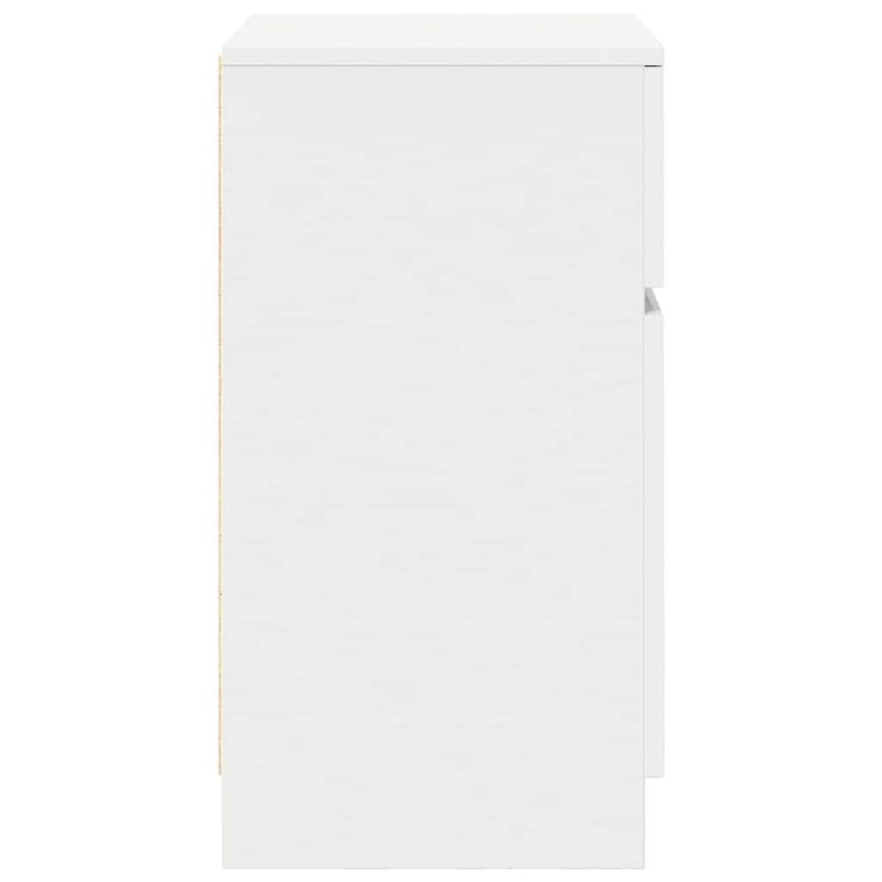 Casa si Gradina - Mobilier - Comode si corpuri - Noptiere - Noptiere, 2 buc., alb, 39x35x65 cm, lemn compozit - Infinity.ro