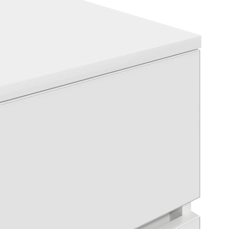 Casa si Gradina - Mobilier - Comode si corpuri - Noptiere - Noptiere, 2 buc., alb, 39x35x65 cm, lemn compozit - Infinity.ro
