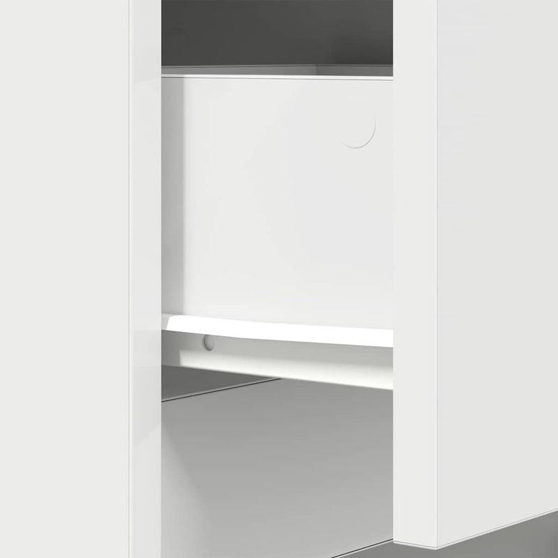 Casa si Gradina - Mobilier - Comode si corpuri - Noptiere - Noptiere, 2 buc., alb, 39x35x65 cm, lemn compozit - Infinity.ro