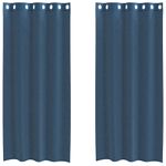 Casa si Gradina - Textile si covoare - Perdele si draperii - Perdele - Perdele Voile cu Oelii 2 buc albastru Regal, mărime 140x225 cm - Infinity.ro