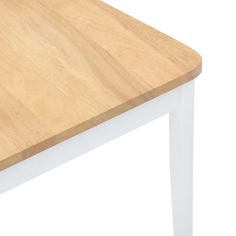 Casa si Gradina - Mobilier - Scaune si fotolii - Scaune - Scaune de sufragerie 2 buc Cauciuc din lemn masiv alb - Infinity.ro