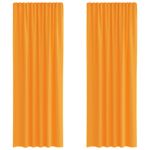 Casa si Gradina - Textile si covoare - Perdele si draperii - Perdele - Perdele Voile cu Bucle 2 buc Portocaliu 140x260 cm - Infinity.ro