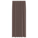 Casa si Gradina - Textile si covoare - Perdele si draperii - Perdele - Perdele Voile cu tabla 2 buc Maro, mărime 140x245 cm - Infinity.ro