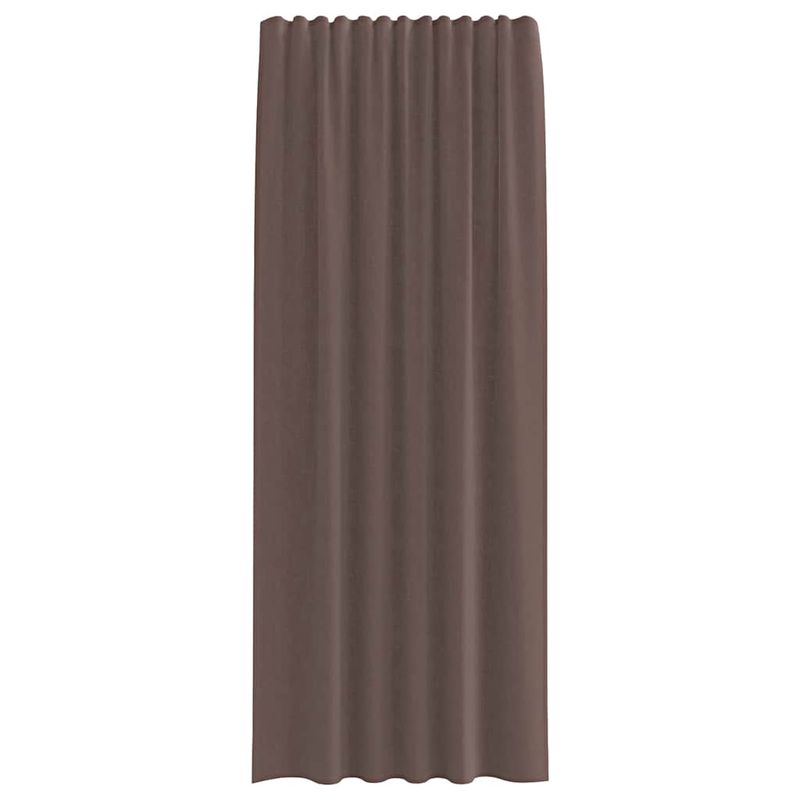 Casa si Gradina - Textile si covoare - Perdele si draperii - Perdele - Perdele Voile cu tabla 2 buc Maro, mărime 140x245 cm - Infinity.ro